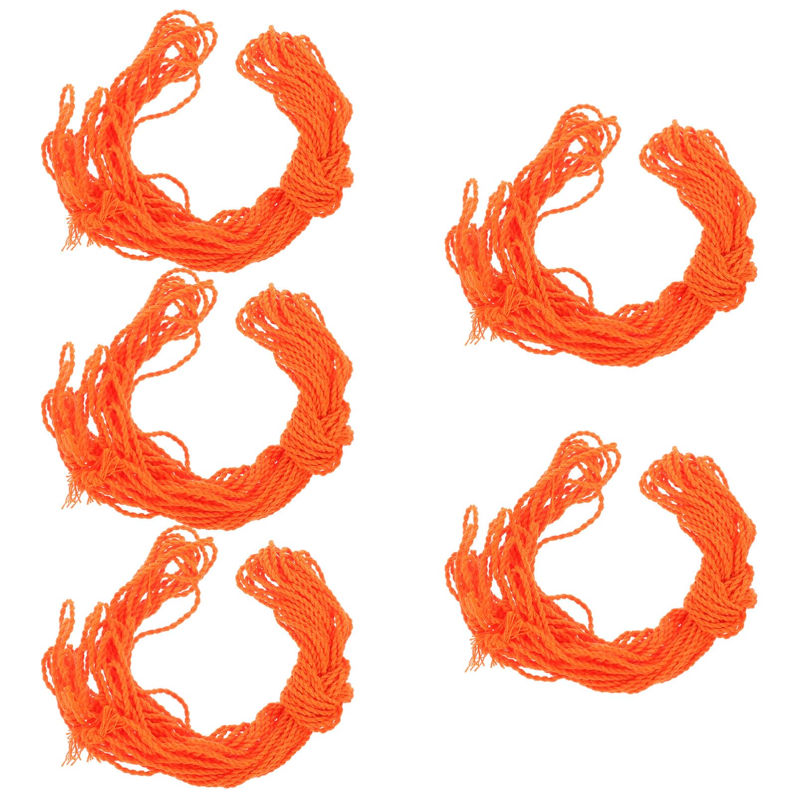 TOYANDONA Professional Yoyo String Replacement, 50pcs Nylon Yoyo Strings Yo-yo Responsive String Yoyo Ball Ropes, Orange