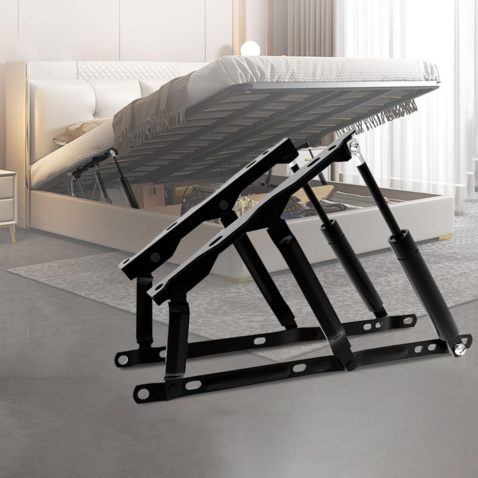F Fityle Mecanismo Elevador de Cama para Cajas de Colchón, Muebles de Bricolaje, Soporte Multiusos Suave para Uso Doméstico, Ahorra Espacio, Varilla Neumática