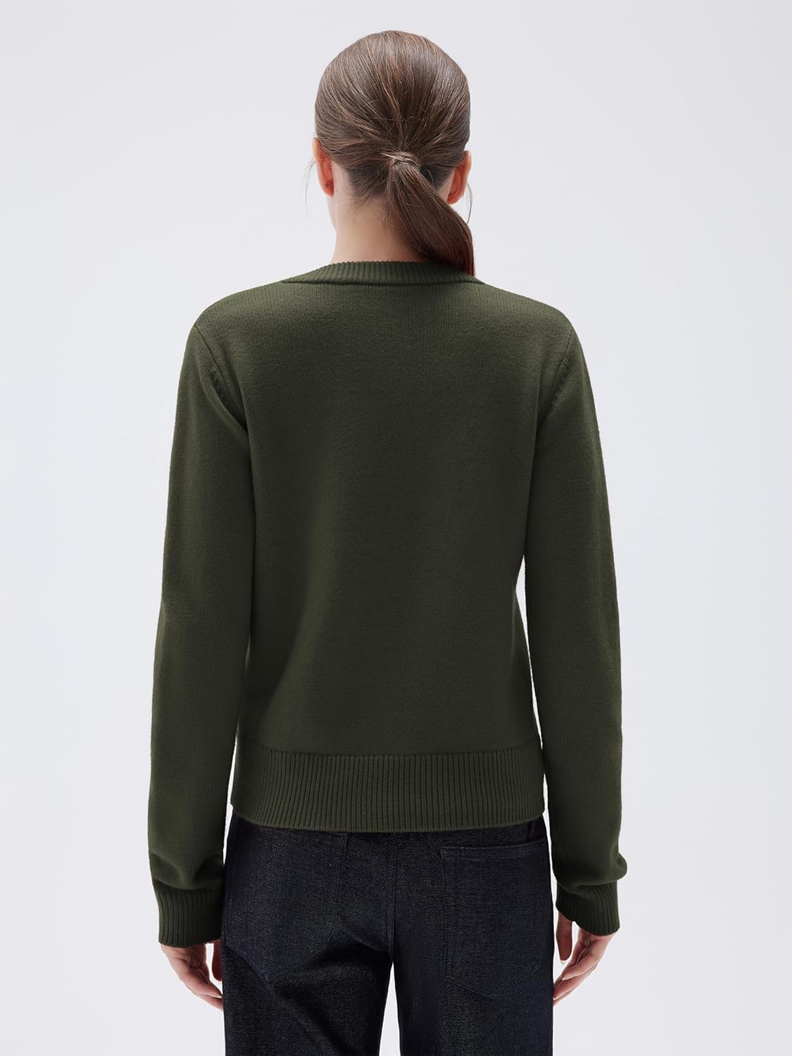 SUUKSESS Women Chunky Cashmere Blend Cardigan Sweaters Trendy Fall Fashion Button Up Long Sleeve Knit Outfits - Image 3