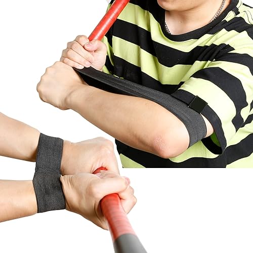 GIURKUU Bandas de entrenamiento de swing de béisbol, ayudas de entrenamiento de béisbol para golpear, accesorios de béisbol perfectos para jugadores