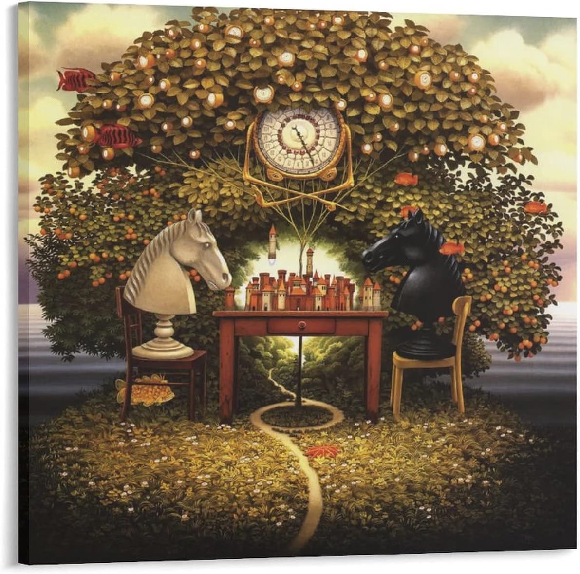 Mark Paintings Jacek Yerka Poster Canvas Art Poster And Wall Art Picture Print Modern Family Bedroom Decor Posters 28x28inch(70x70cm)