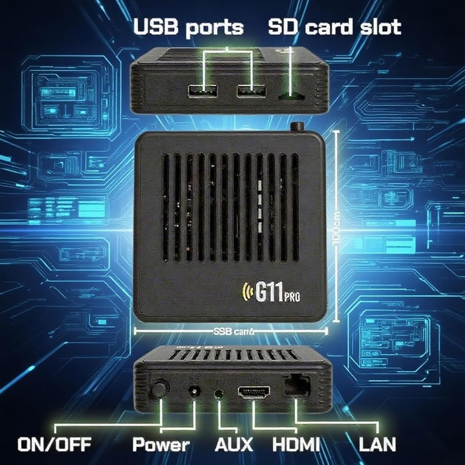 All 8 Bit Console G11 Pro, All8bit G11 Pro 100,000 Games, Gamebox, 4k Retro Game Stick Pro, 2.4g Wireless Dual Controllers, Plug & Play, As a Gift for Friends and Younger Relatives (64G) - Image 3