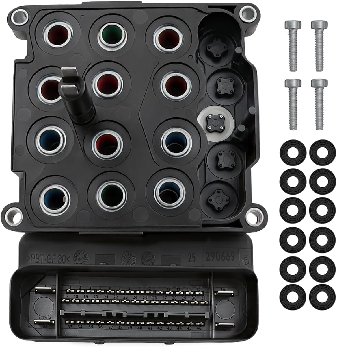 Módulo de control ABS, módulo de sistema de frenos antibloqueo compatible con Jeep Wrangler 3.6L V6 2014-2018, reemplazo directo OE 68259556AD