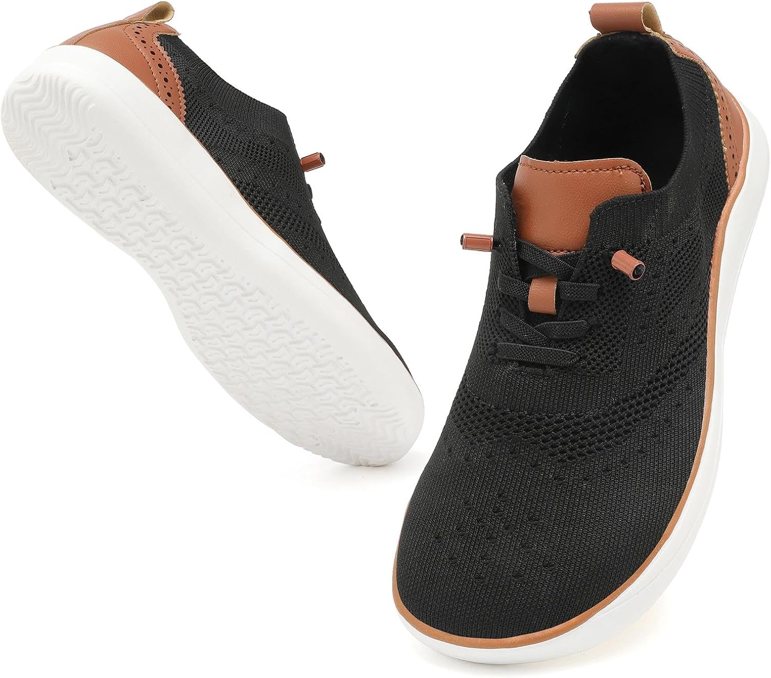 CFVKPT Mens Barefoot Dress Shoes Wide Toe Box Zero Drop Oxfords Shoes Business Casual Sneakers