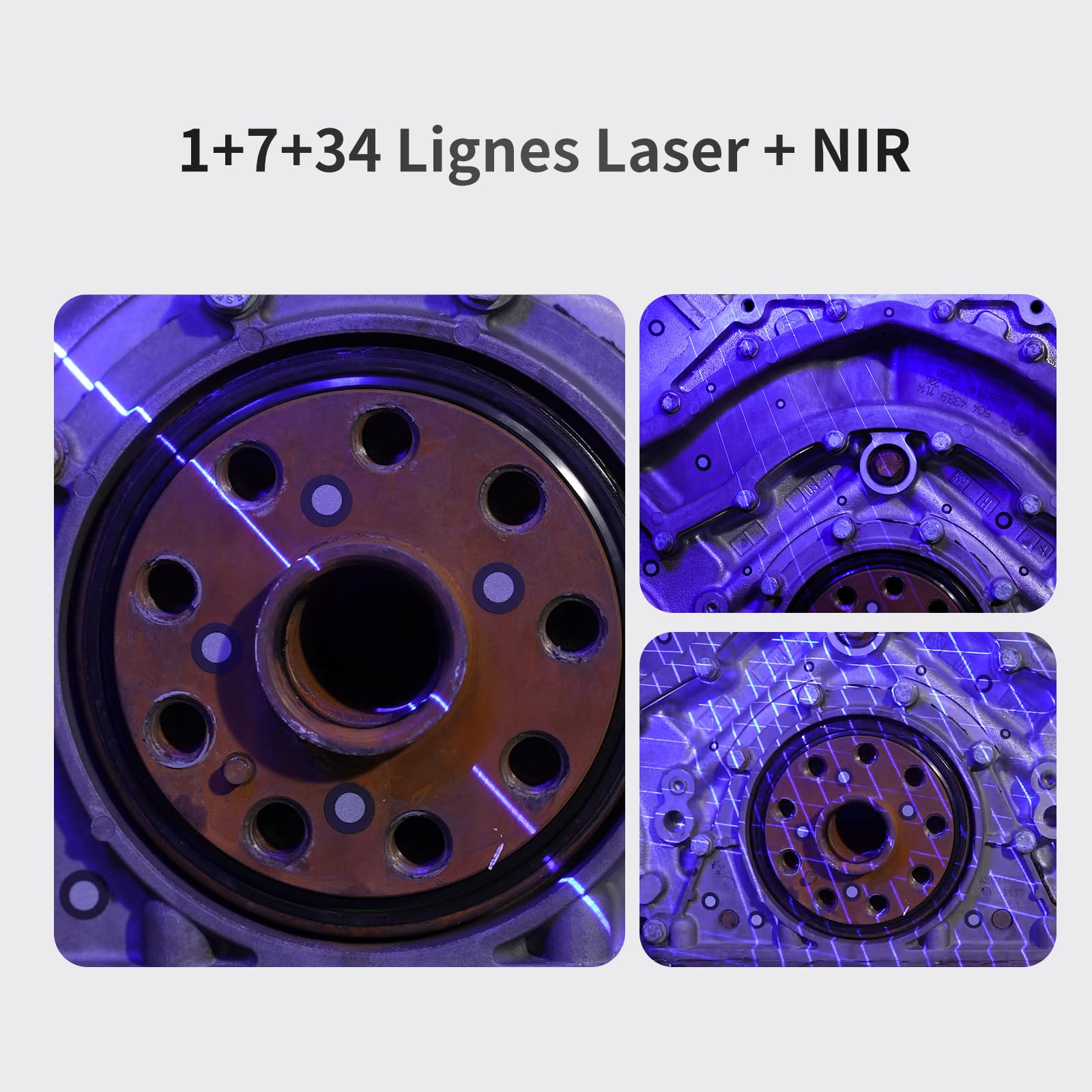Creality Scanner 3D Sermoon S1, Précision Volumétrique de 0,02 mm, 90 Images par Seconde, 1 + 7 + 34 Lasers Bleus + NIR, Objets de 5 mm à 4 000 mm, Logiciel d'IA, CAO/Impression 3D