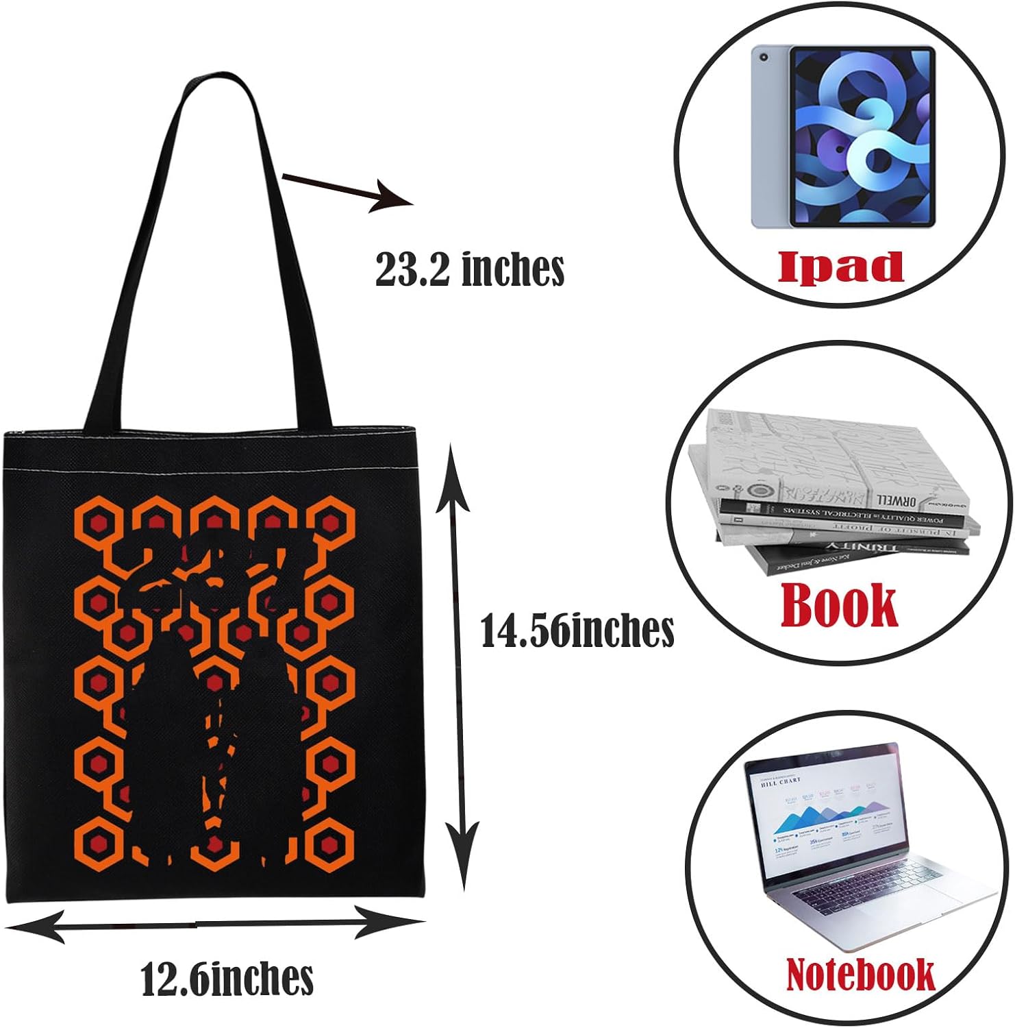 PWHAOO Horror Movie Tote Bag Hotel Room 237 Tote Bag Halloween Scary Movie Fans Gift - Image 4