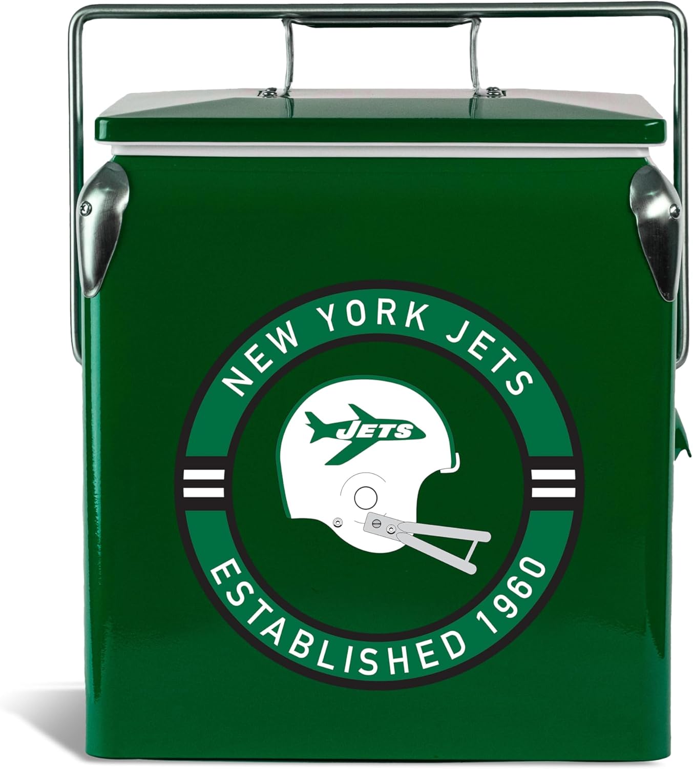 The Memory Company Officially Licensed NFL - New York Jets 13L Retro Logo Cooler