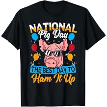 Boar Cute Pig Day Oinker Oink Fest Swine National Pig Day T-Shirt