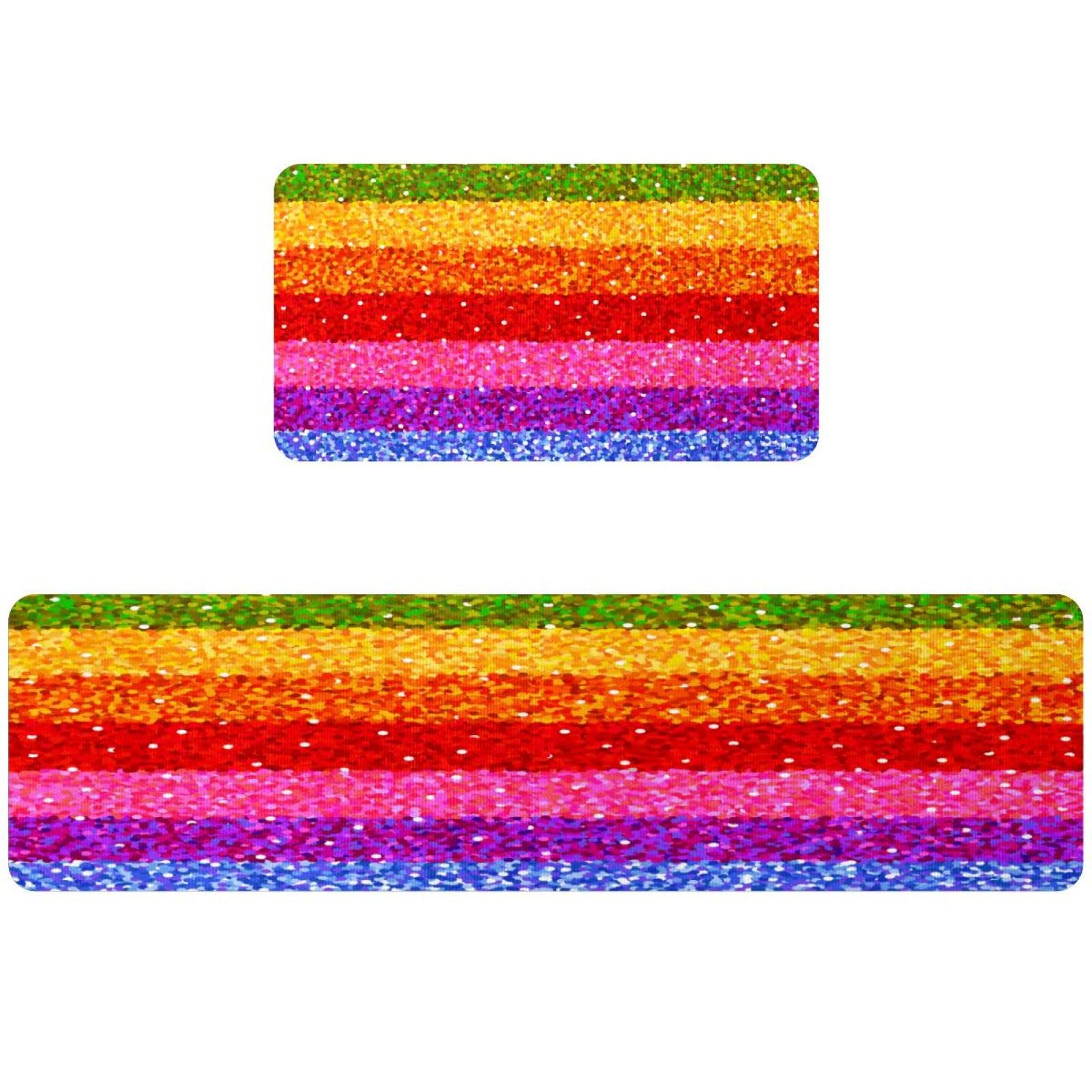 Alfombrillas de cocina para pasillo y cuarto de lavado con rayas