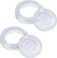 Vista 9 de Prudiut Juego de 2 anillos y tapas para sombrilla de mesa de patio de 2 pulgadas, juego de 2 tapones y tapas estándar para agujero de sombrilla