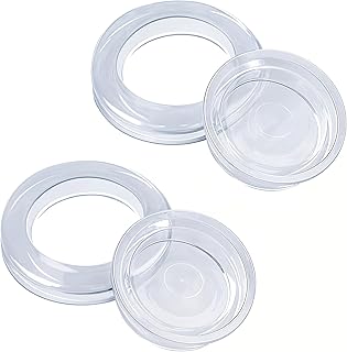 2 Inch 2 Set Silicon Patio Table Umbrella Hole Ring for Standard Table Hole, Umbrella Hole Ring Plug and Cap Set, Outdoor Patio Umbrella Plug for Patio Table
