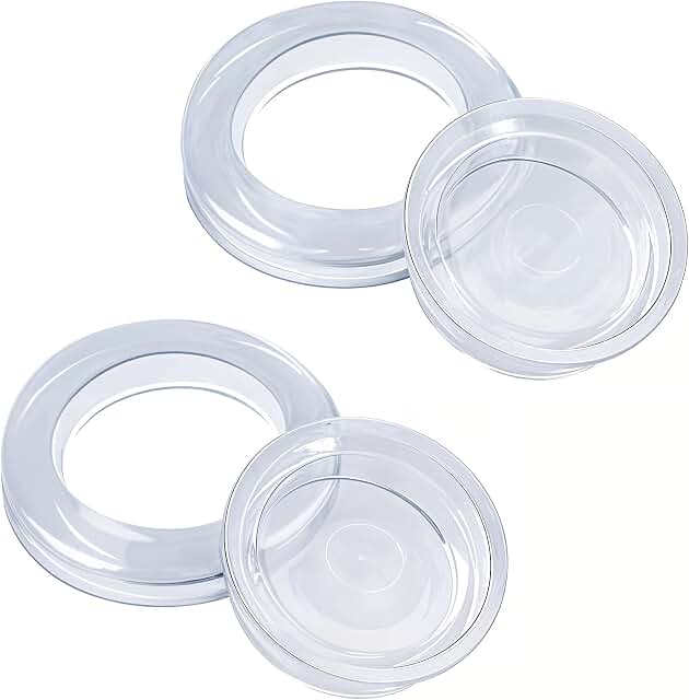 Prudiut 2 Inch Silicone Patio Table Umbrella Hole Ring Set