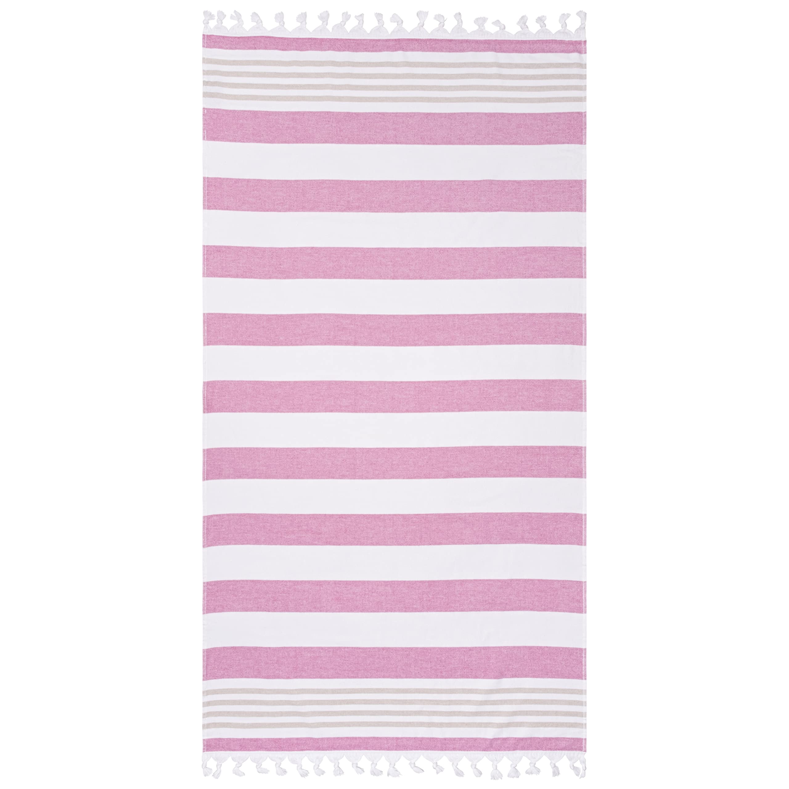 Superior Serviette de Plage surdimensionnée, Coton, Cerise, 89,9 x 172,7 cm