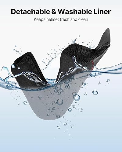 Miniatura 6 de VEVOR Motorcycle Helmet DOT Approved, Adult Motocross Dirt Bike Helmet with Large Clear Visor, Comfortable Motorbike Racing Street with Detachable