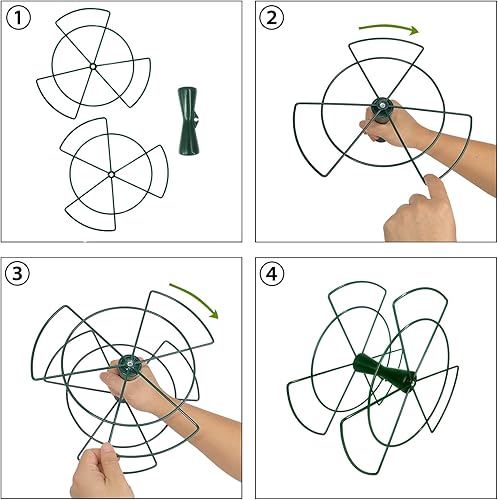 Miniatura 5 de Sattiyrch Bolsa de almacenamiento de luz de Navidad, con 4 carretes de metal para almacenar un montón de bombillas de luces navideñas navideñas,