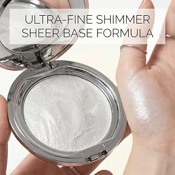 Flash Silver Shimmer Glow Waterproof Highlighter Cream, Long-Lasting Soft Glitter Makeup For Eye, Face & Body, Lightweight Radiant Glow, 10g