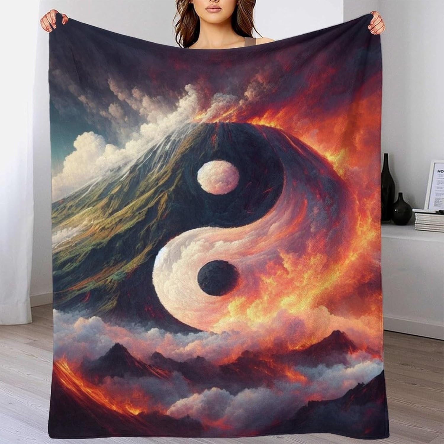 Mfhmom Damen Strickjacke Winter - 3D Digital Print Weihnachts Cardigan Mit Kapuze