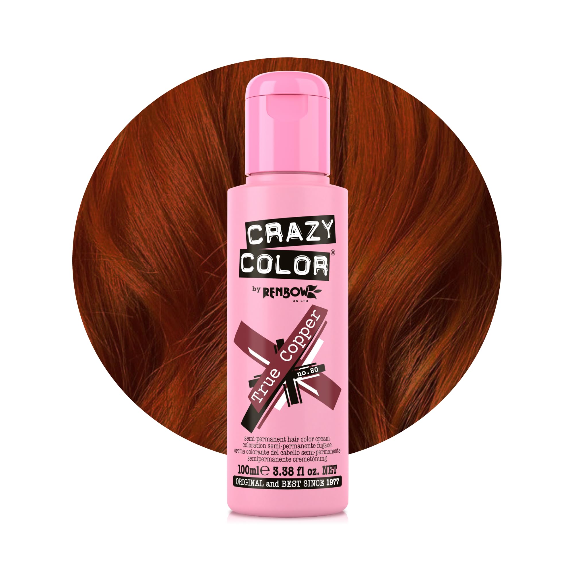 Crazy Color True Copper Nourishing Semi Permanent Hair Dye 100ml