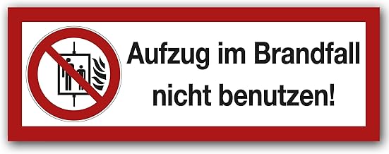 Strobo German Smoking Prohibited Sign, Stickers With UV Protection, Warning Signs for Outdoor and Indoor Use, Smoking Not Permitted, Cigarettes Not Permitted