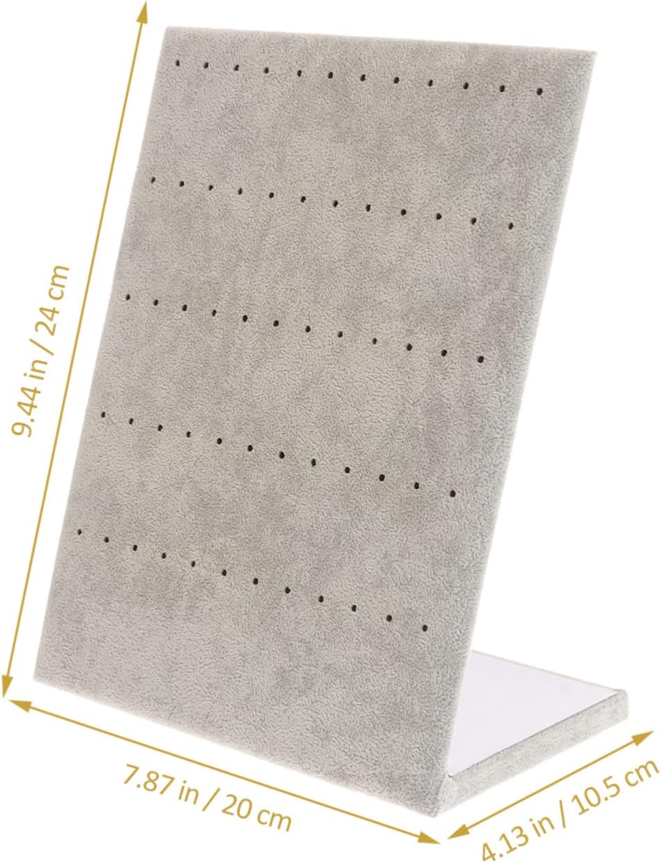BESPORTBLE 2pcs Vertical Jewelry Stand Flannelette Earring Holder Display Riser for Earring Storage