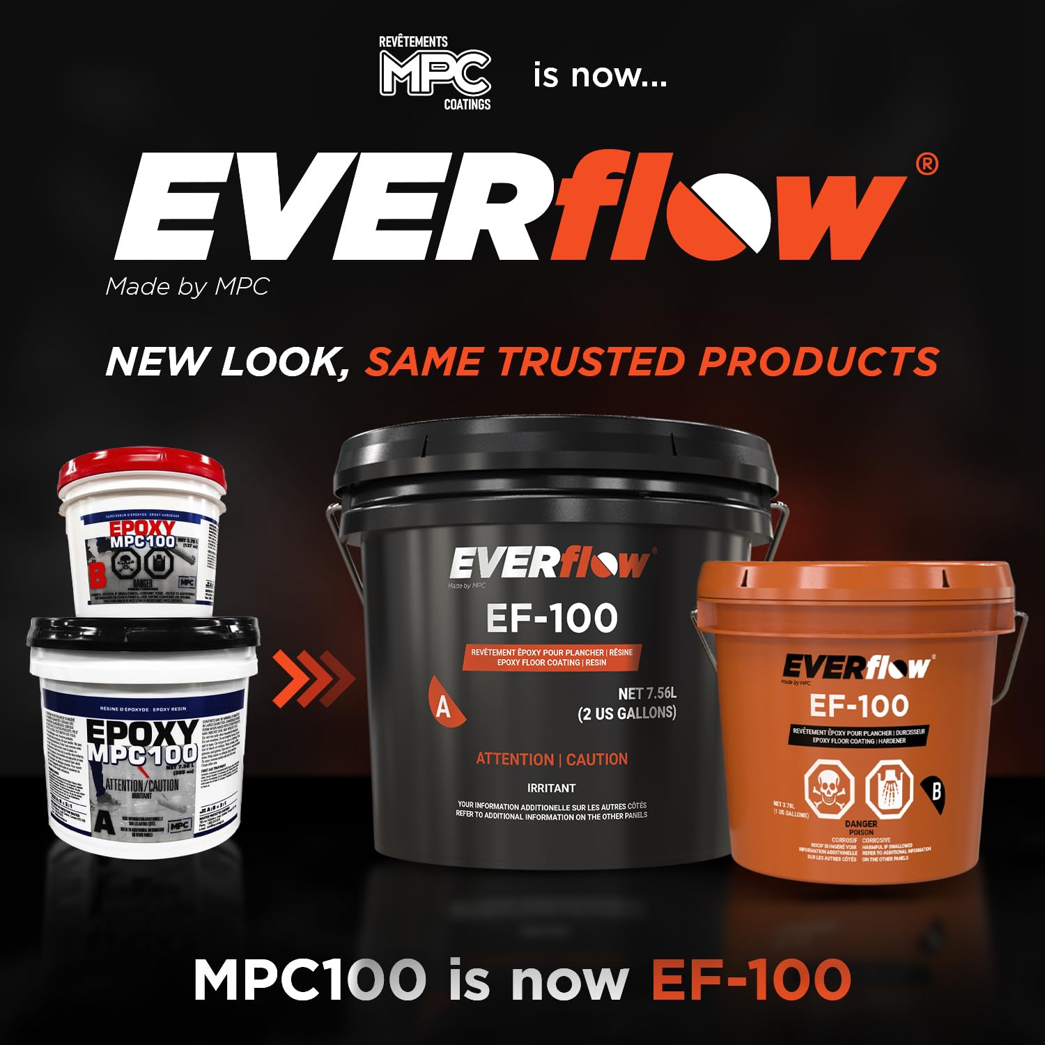 MPC-100 3-Gallon Epoxy-Resin Kit and 20-Inch LATUX Squeegee Trowel, Floor Epoxy Kit or Countertop Epoxy Kit for Industrial and Commercial Use