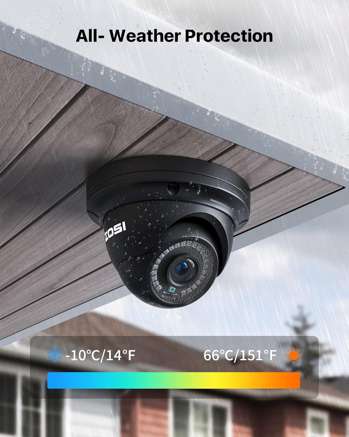 ZOSI H.265+ 4K 16CH PoE Security Camera System, 8 X Wired 5MP (3K) Dome PoE IP Cameras Outdoor Indoor, 16CH NVR with 4TB HDD for 24/7 Recording, 80ft Night Vision, Motion Detection, Remote Access