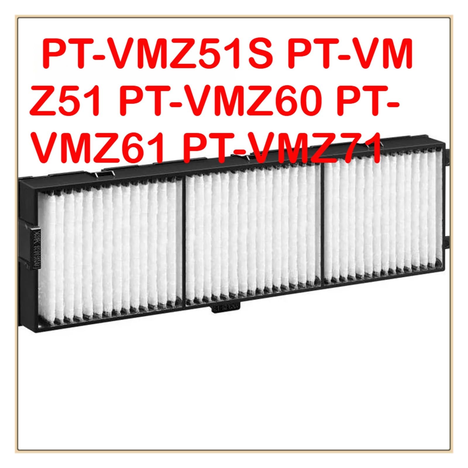 ET-RFV500 Projektor-Luftfilter passend, kompatibel for PANASONIC, PT-VMZ51S-VMZ51-VMZ60-VMZ61-VMZ71