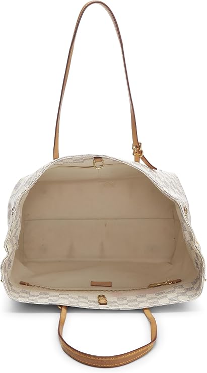 Pre-loved Damier Azur Cabas Articled de Voyage MM, White