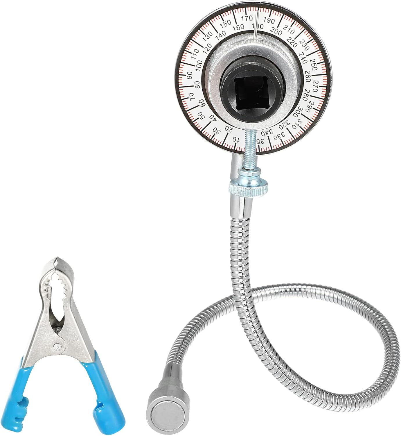 X AUTOHAUX 1 Set Car Drive Torque Angle Gauge 1/2" Drive Torque Angle