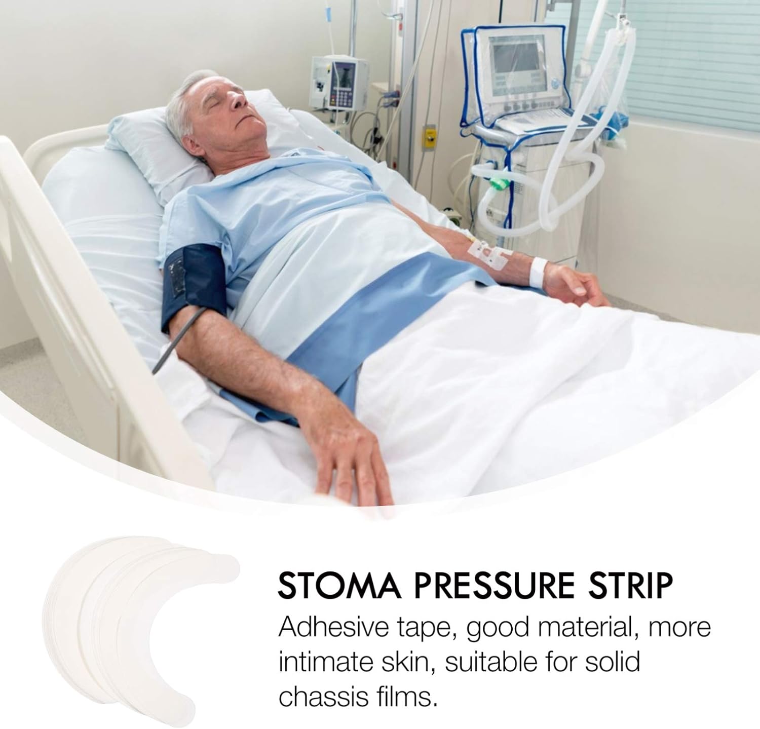 20Pcs Skin Extender Strips Stoma Bag Tape Anti Leak Stoma Skin Barrier Fixing Strips Ostomy Pressure Tape Sticker for Home Elastic Barrier Strips Shop Curved Barrier Strips : Health & Household