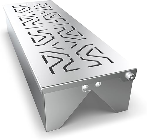 Caja de madera del ahumador del acero inoxidable, caja en forma de V del humo del barbacoa para la parrilla del gascarbónKamado