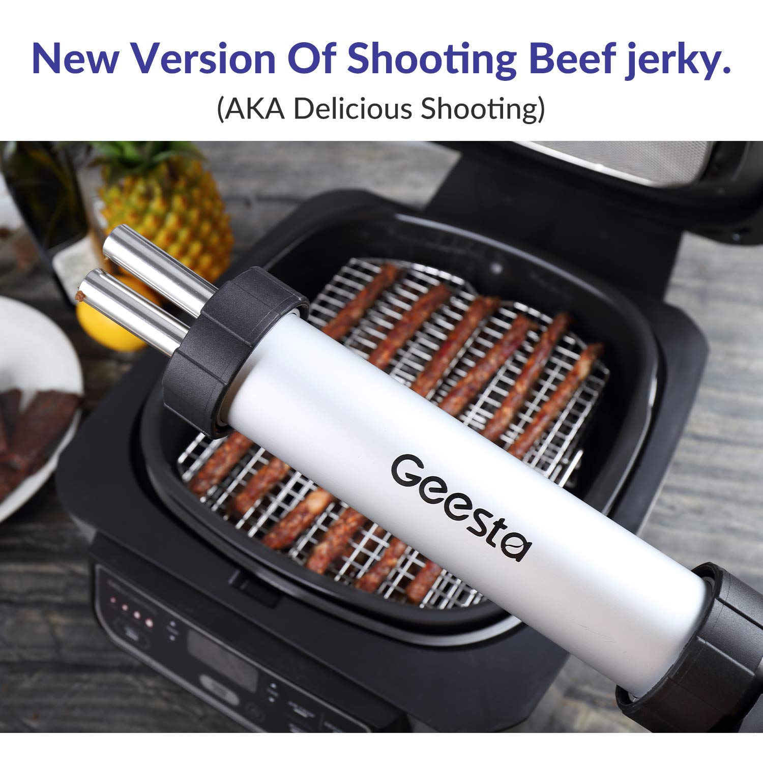 Geesta Classic Jerky Gun, EasyClean Jerky Maker, Aluminum Barrel with