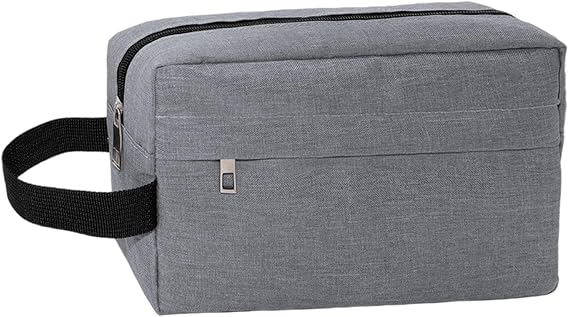 Multipurpose Portable Hand Carry Bag with Reinforced Corner for Cosmetics Digital Gear Travel Essential and Individual Items Toiletry Bag
