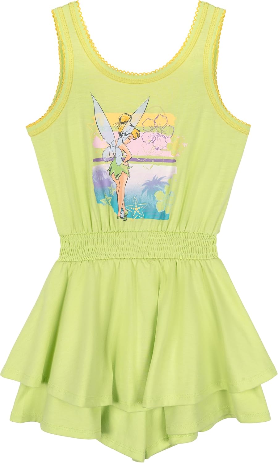 Disney Girls Romper With Skirt Overlay Toddler to Big Kid Sizes (2T - 14-16)