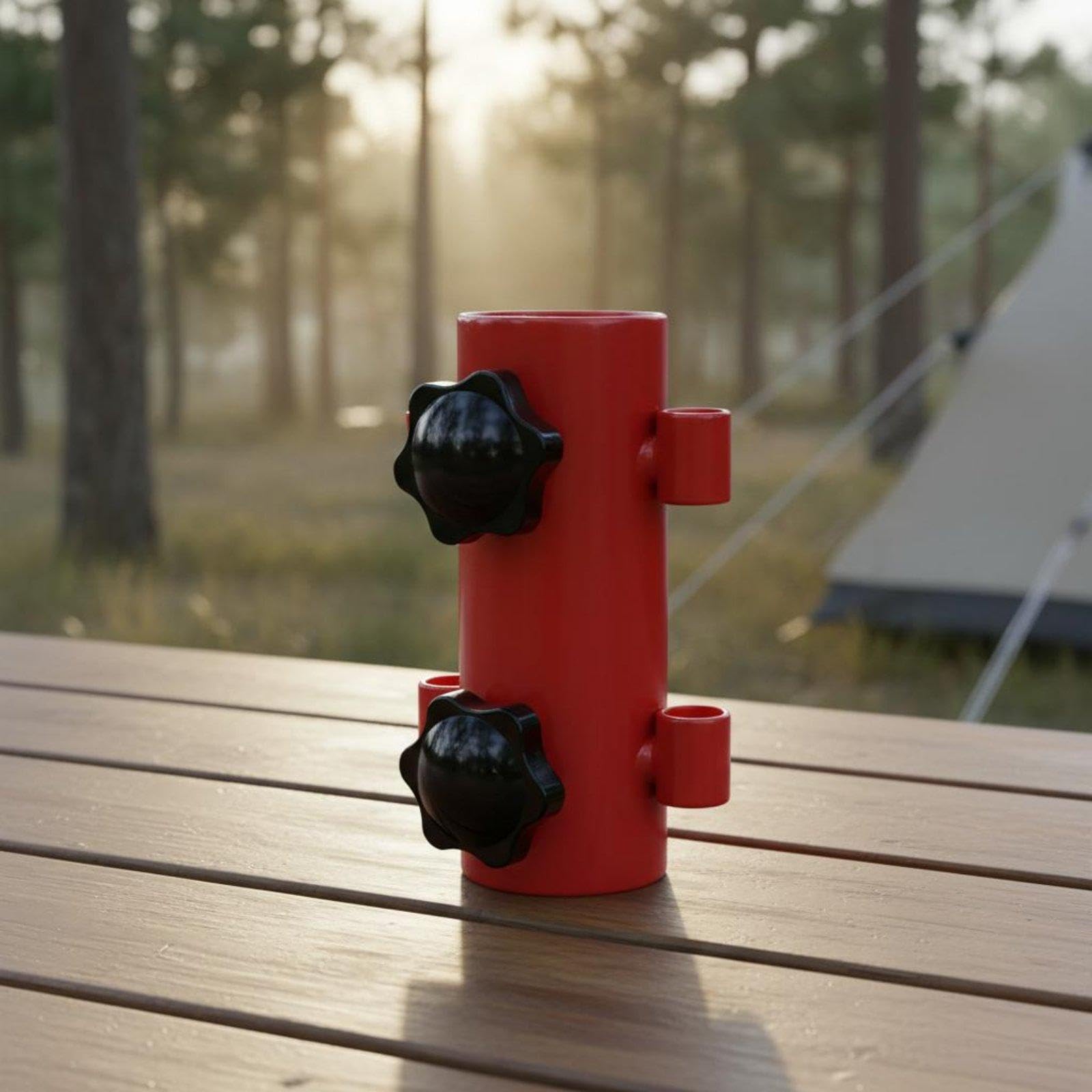 6 Stück Zelt Stützstange Zeltstange Tarpstange Stangenhalter mit Rutschhemmender Bodenverankerung für Feste Abspannung für Camping Strand Urlaub, 5 Stück