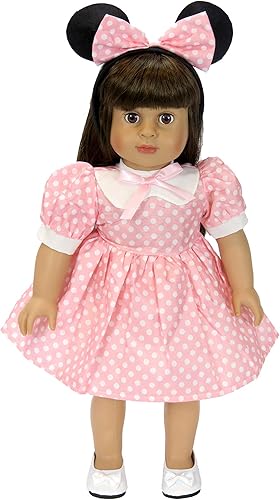 American Fashion World Disfraz de ratón pequeño para muñecas de 18 pulgadas  Calidad premium y diseño moderno  Ropa de muñecas  Moda de ropa para