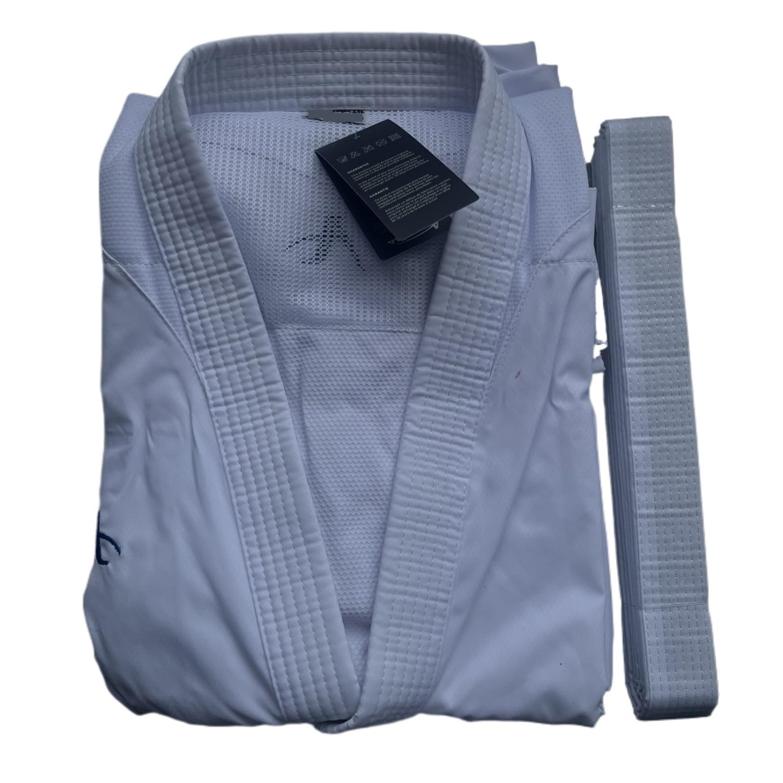 Uniforme de Karate Transpirable for niños y Adultos, Pantalones y Chaquetas Ligeras for Uniforme de Artes Marciales con cinturón para Formación, Rendimiento(Blue A,XXXL-190CM)