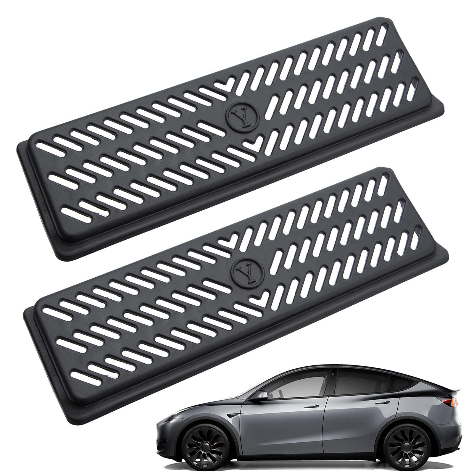 2 Pezzi Copertura Di Sfiato Per Sedile Posteriore Accessori Per Te-sla Model Y (2019-2024), Griglia Di Ventilazione, Copertura Per Prese D'Aria Sotto Il Sedile, Copertura Delle Prese D'aria - 2