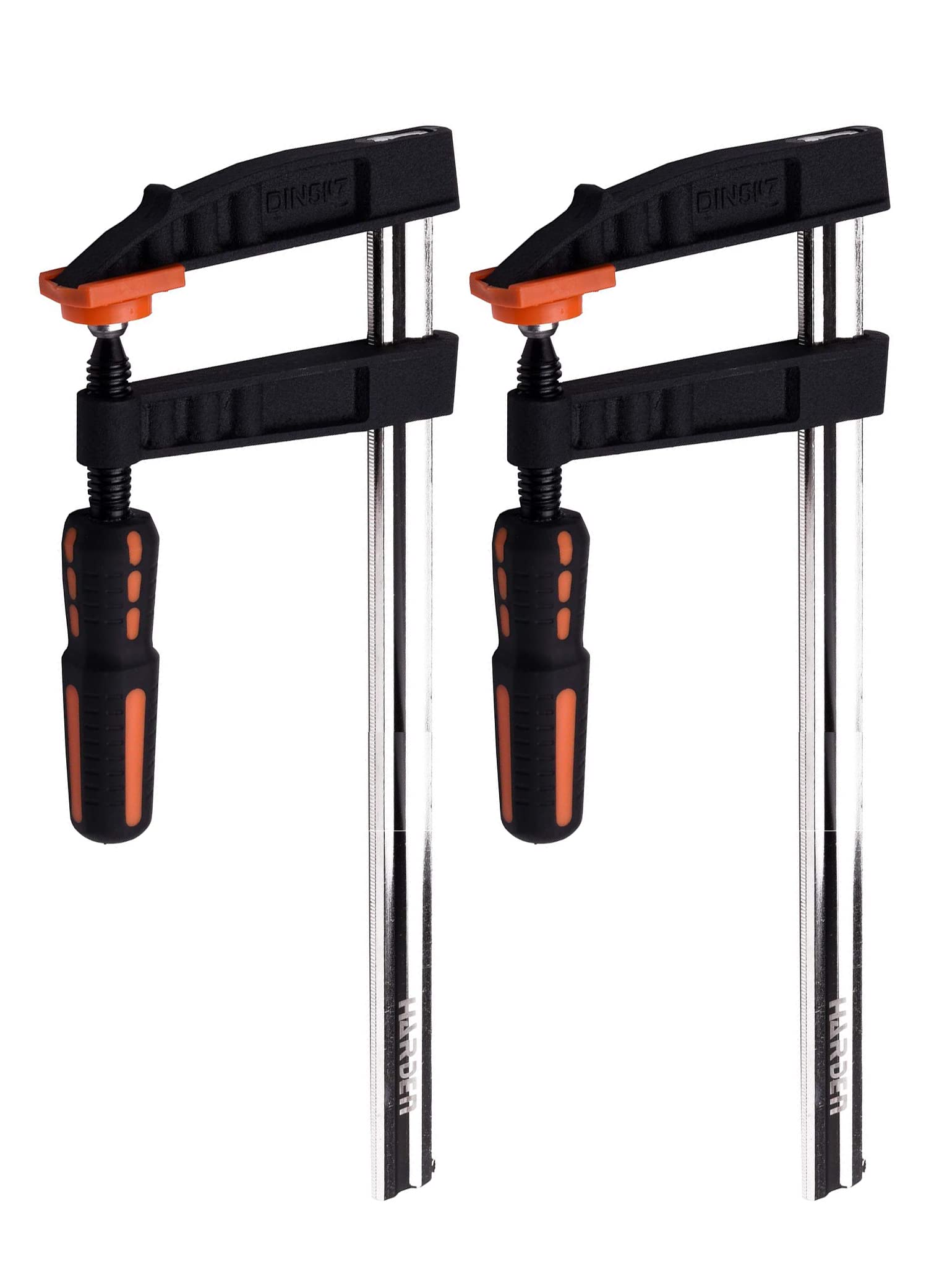 Harden 80mm X 300mm Heavy Duty Wood Working F Clamp - Non-Slip PVC + Rubber Handle, Double-Sided Card Teeth, Strong Clamping - 600303 (Set of 2 Pcs) (B09P85PVLR) Amazon Price History, Amazon Price Tracker
