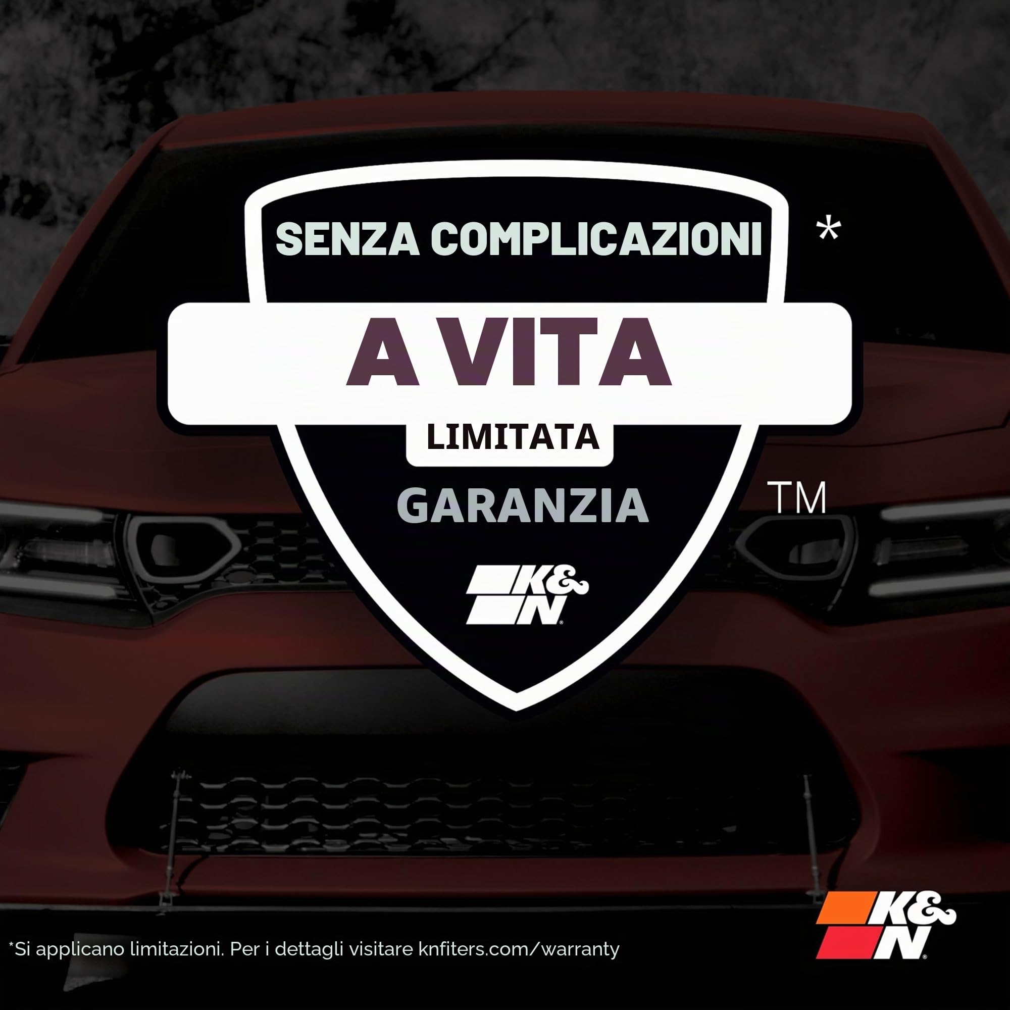 K&N 33-3025 Filtri Aria Sostitutivi Auto, Lavabile e Riutilizzabile