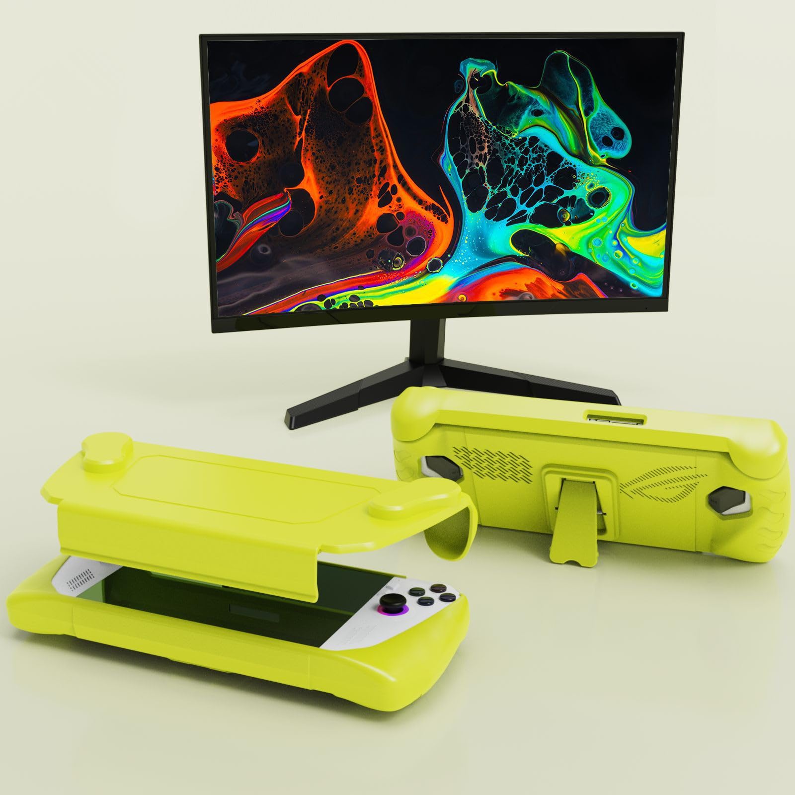 Coque de protection anti-collision avec coque avant et béquille pour console de jeu ROG Ally
