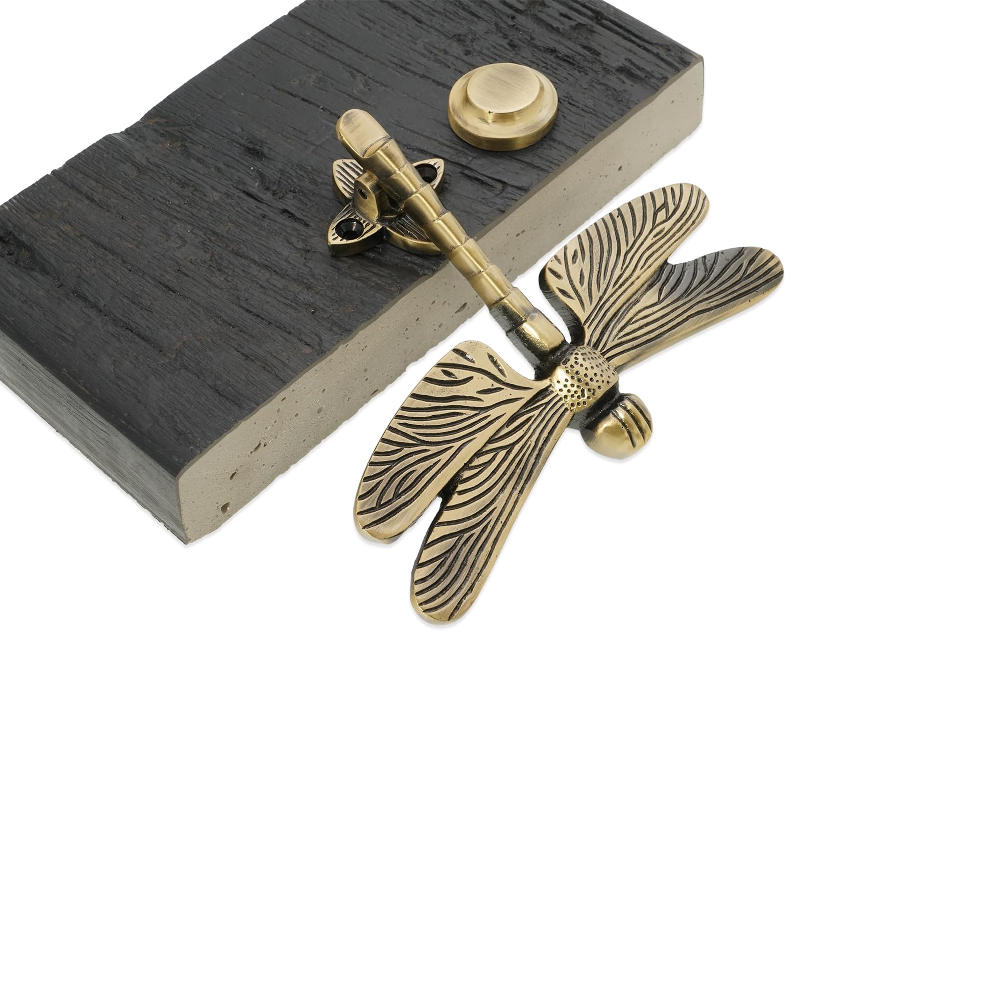 Dragonfly Kołatki do drzwi wejściowych - solidny mosiądz - różne wykończenia (antyczne)