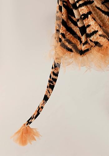 Miniatura 7 de Fun Costumes Kids Tiger Costume Small Tiger Costume Velour Dress with Glittery Tulle Ruffles, Tiger Costume for Girls