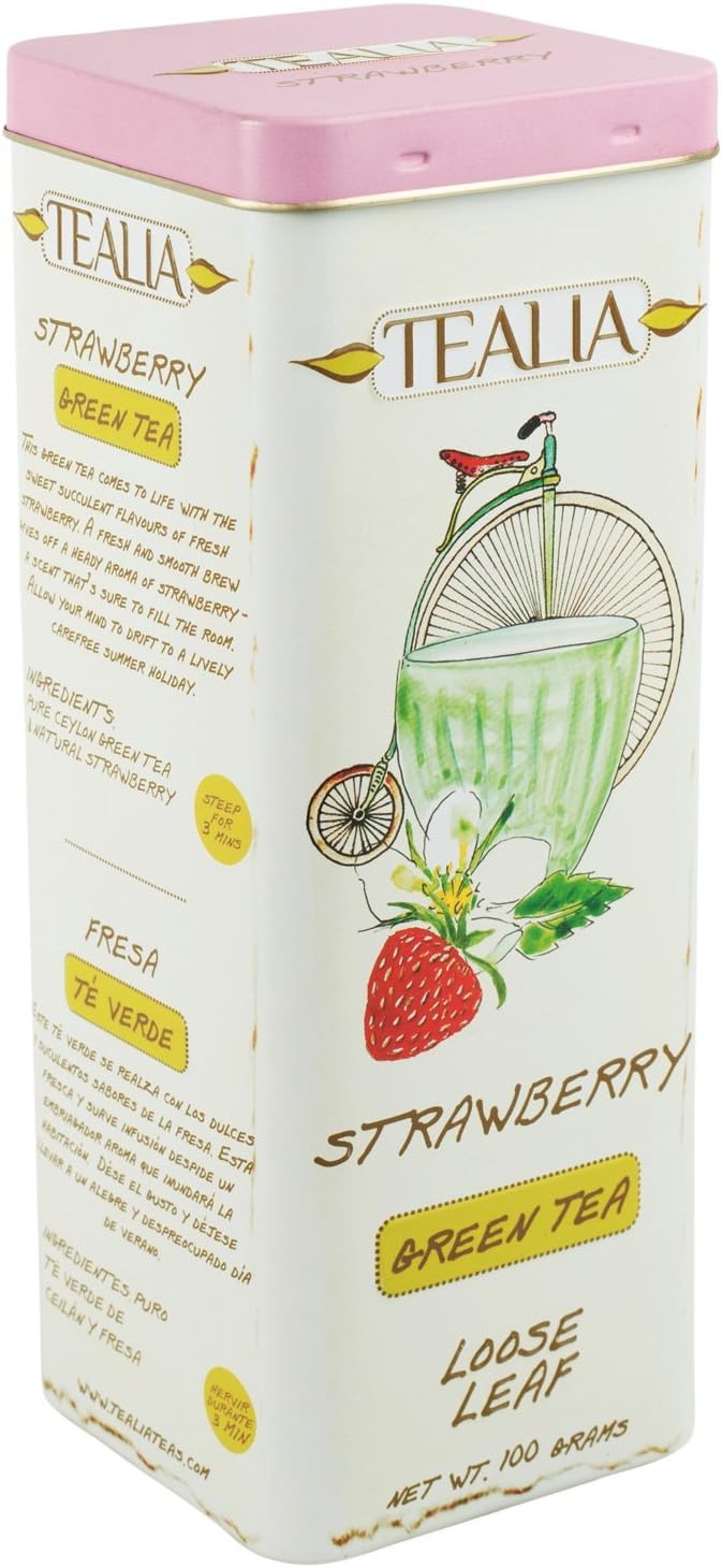 TEALIAStrawberry Loose Leaf Tea, 100g