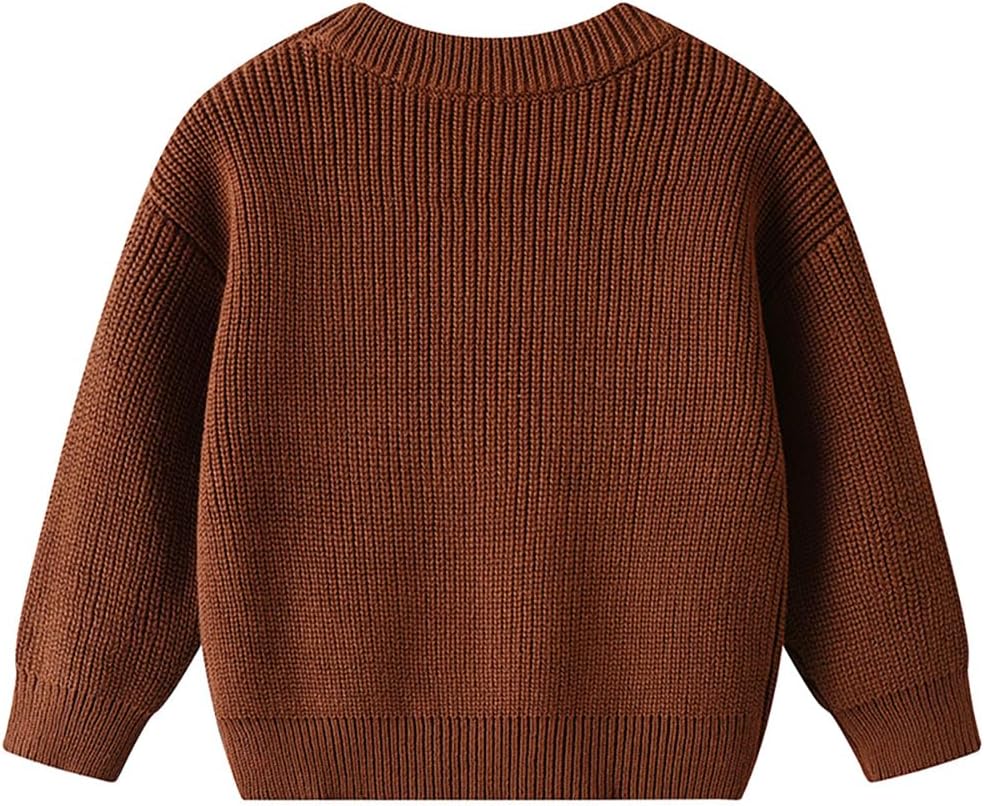 Vivobiniya Baby Toddler Cotton Sweater 3D Flower Knit Pullover