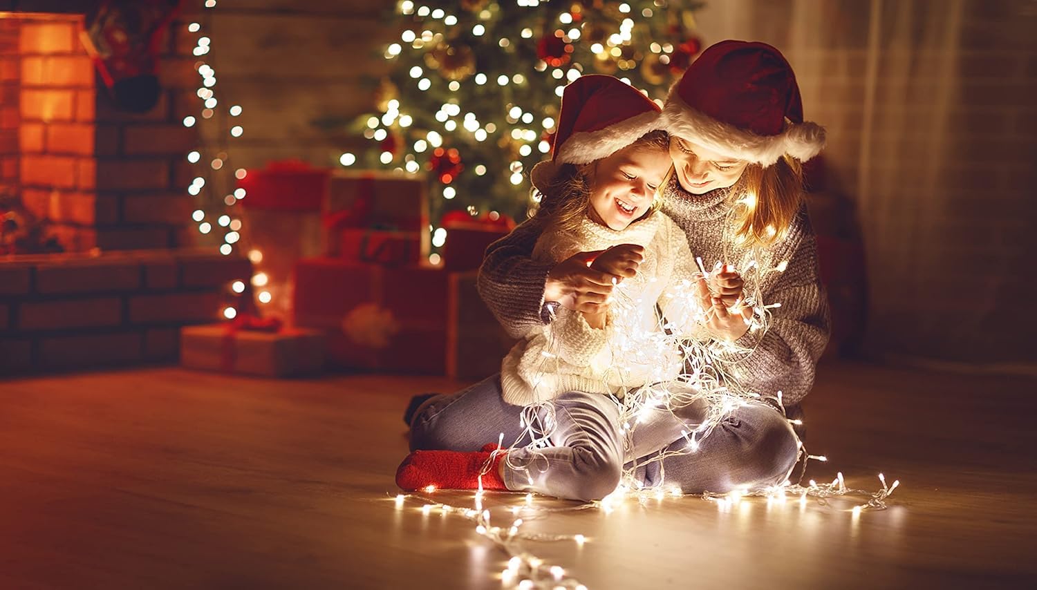 GINMA - Luci Di Natale da Esterno Professionali a Risparmio Energetico e Alta Impermeabilità - Luminarie Natalizie da Esterno (Bianco Caldo DIAMANTE, 20 Metri (200 LED))