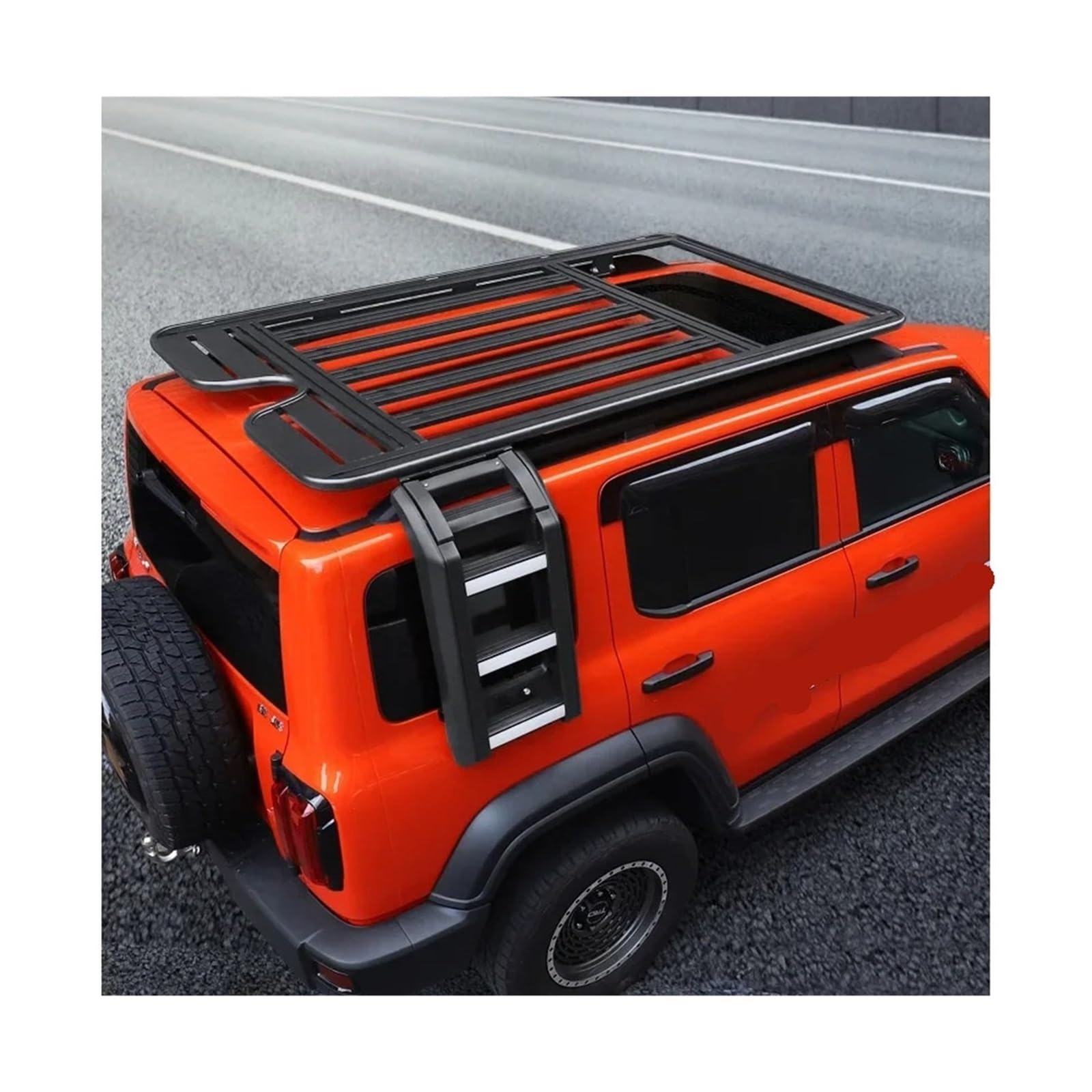 Portapacchi Per Camion Personalizzato Fuoristrada E Scala Laterale Compatibili Con La Staffa Per Carico Bagagli Per Portapacchi Per Auto Su Rotaia Da Tetto Tank 300(Luggage rack)