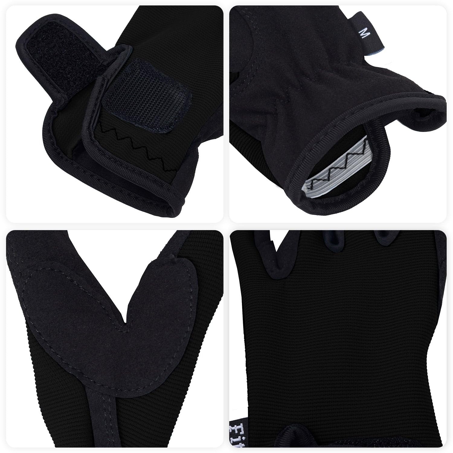 Guantes de equitación FitsT4 para niños 5-14 años 3 Colores