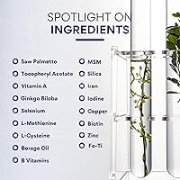 Vista 6 de Research Verified Apoyo al crecimiento del cabello - con biotina, bloqueadores de DHT y vitaminas - Prevención del crecimiento del cabello y pérdida