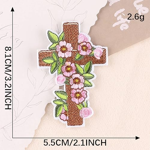 Miniatura 6 de Parches para planchar con parches bordados compatibles con la ropa pantalones de mezclilla camisetas con capucha marrón